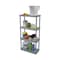 Gracious Living Gracious Living 48 in. H X 24 in. W X 12 in. D Plastic 4-Tier Shelving Unit 91081-1C - alternate 4